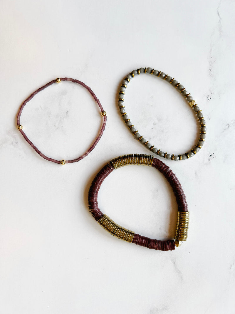 Maroon Vinyl Bracelet