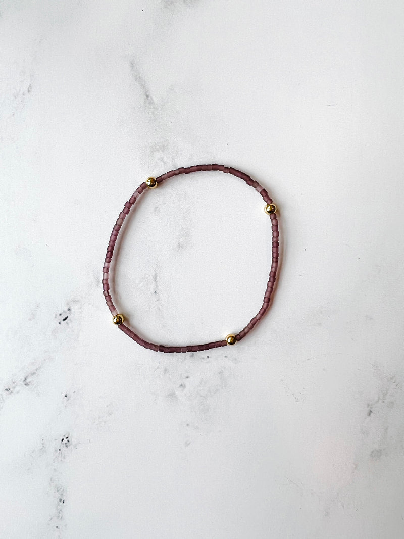 Dainty Maroon Bracelet