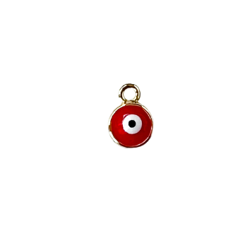 Round Red Evil Eye Charm