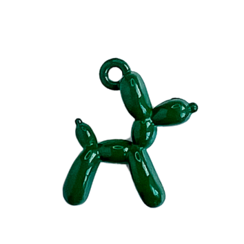 Balloon Dog Green Charm