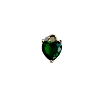 Emerald Heart Charm