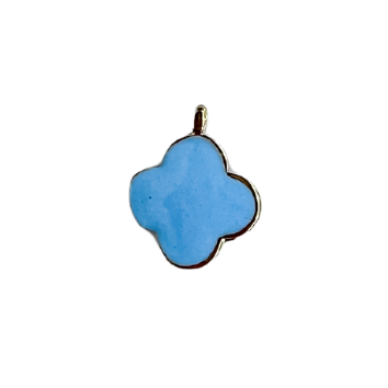 Clover Light Blue Charm