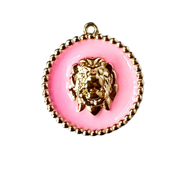 Pink Lion Charm