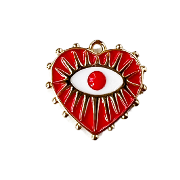 Red Detailed Evil Eye Charm