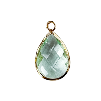 Mint Teardrop Charm