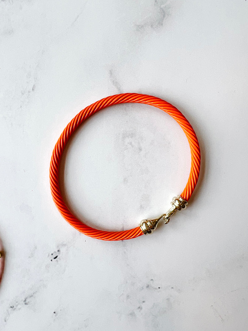 Orange Cable Bracelet