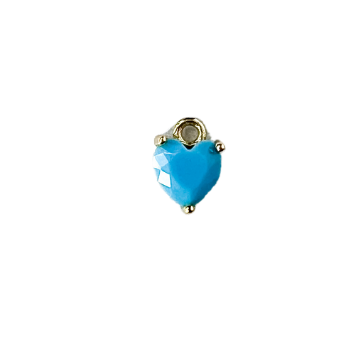 Turquoise Heart Charm