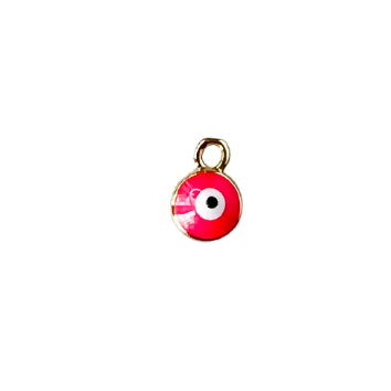 Round Eye Hot Pink Charm