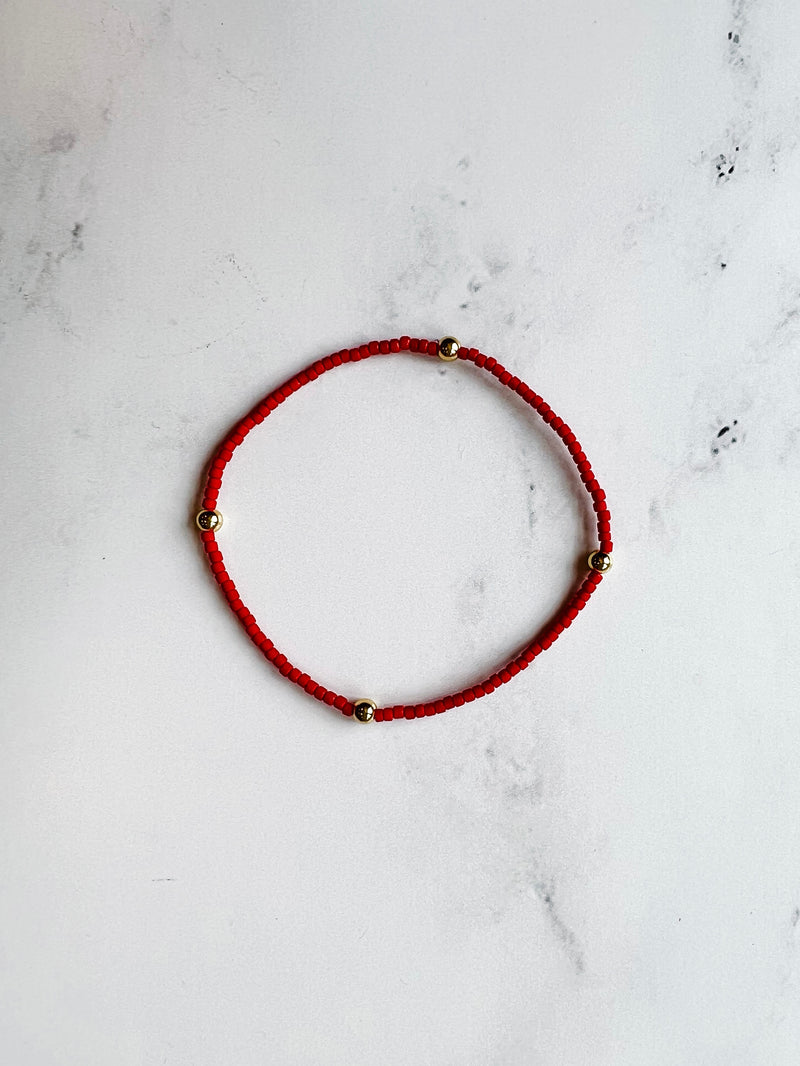 Dainty Red Bracelet