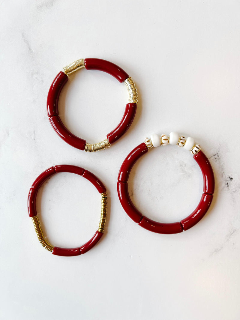 Maroon Love Bracelet