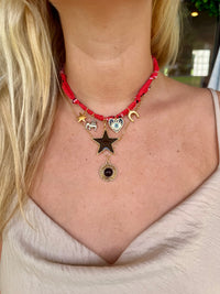 BLACK Repurposed Necklace