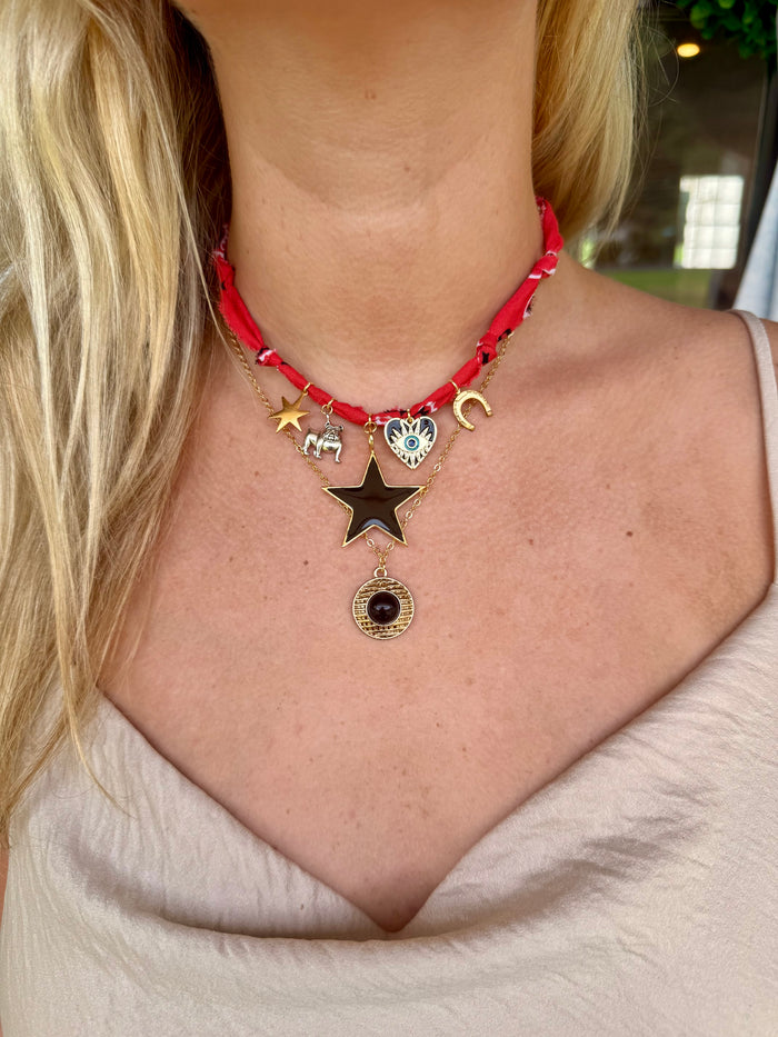 BLACK Repurposed Necklace