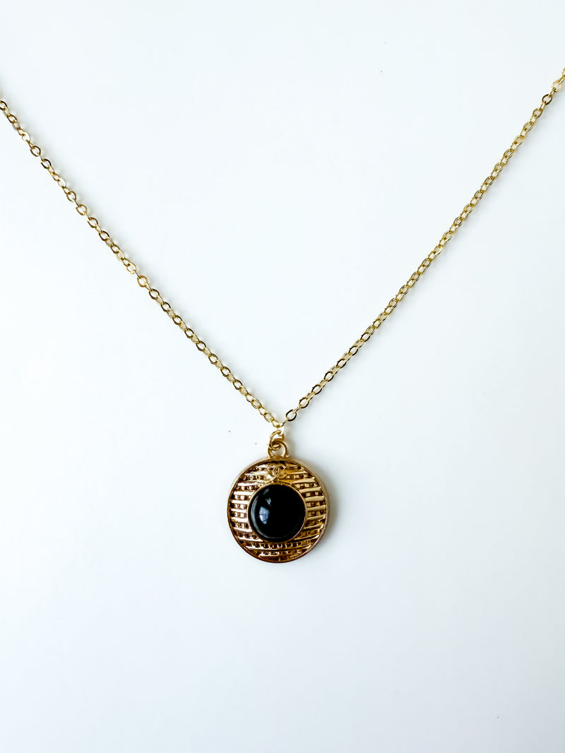 BLACK Repurposed Necklace