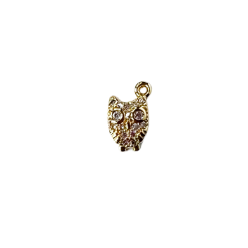 Owl Rhinestone Charm