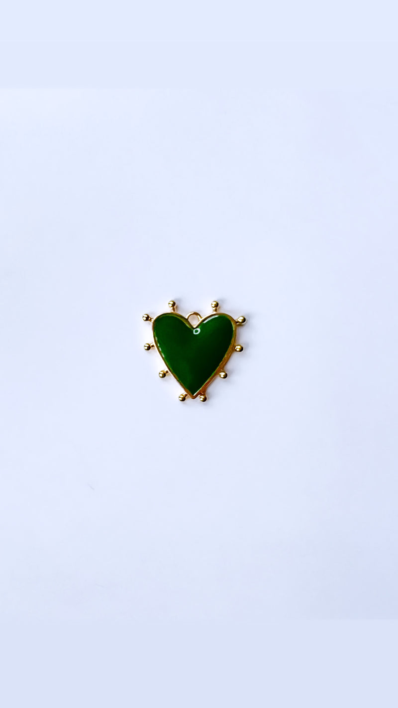 Green Heart Charm