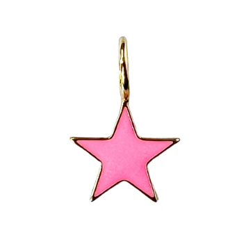 Hot Pink Star Charm