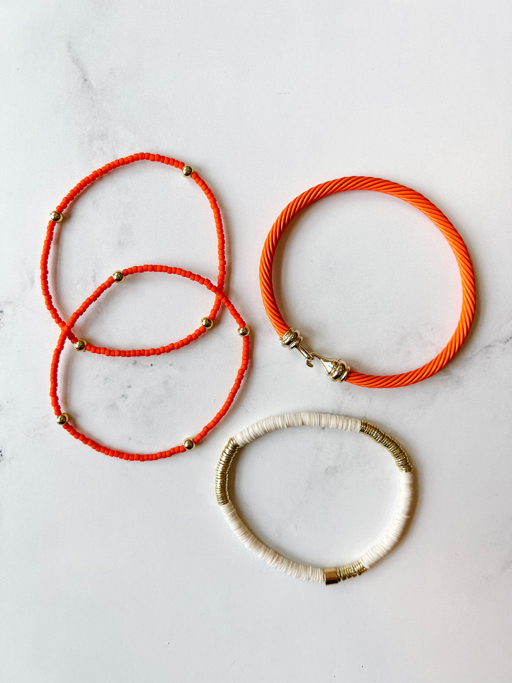 Orange Cable Bracelet