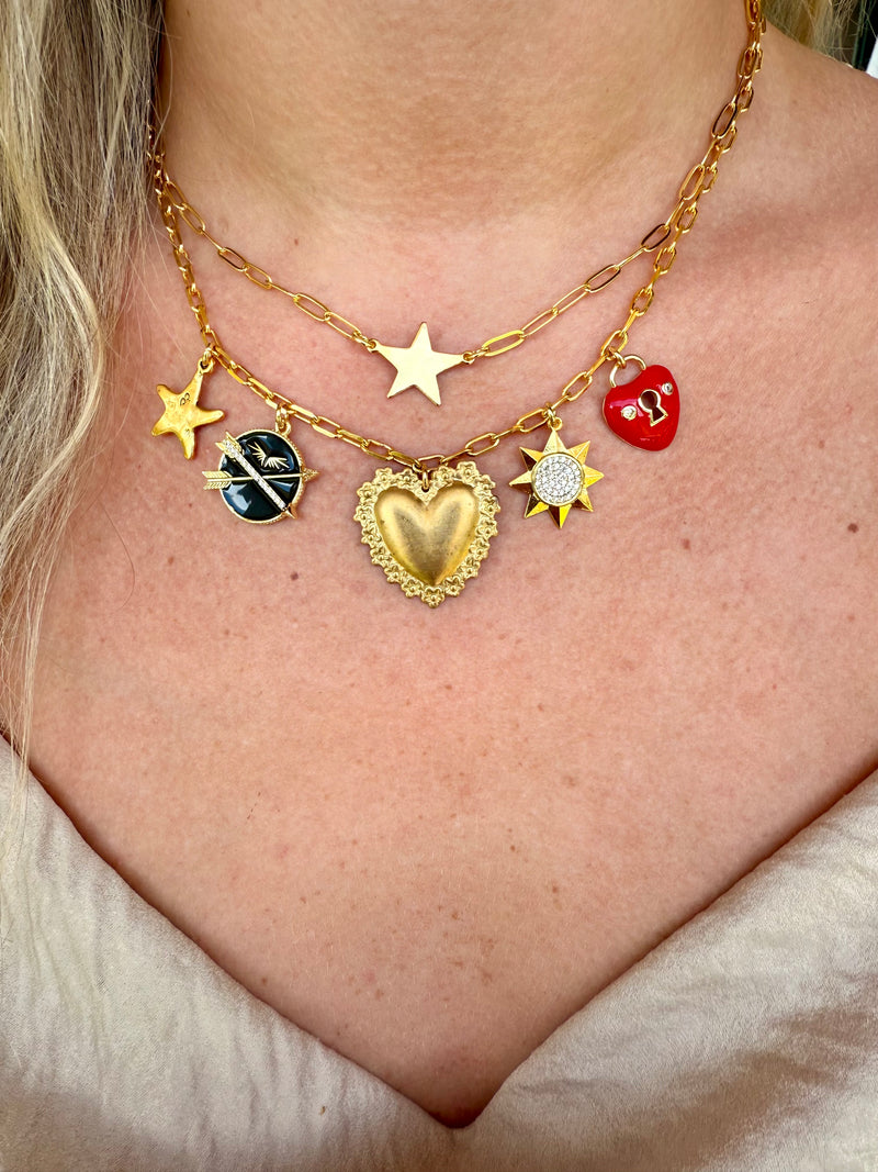 CHOKER Gold STAR TINY Necklace