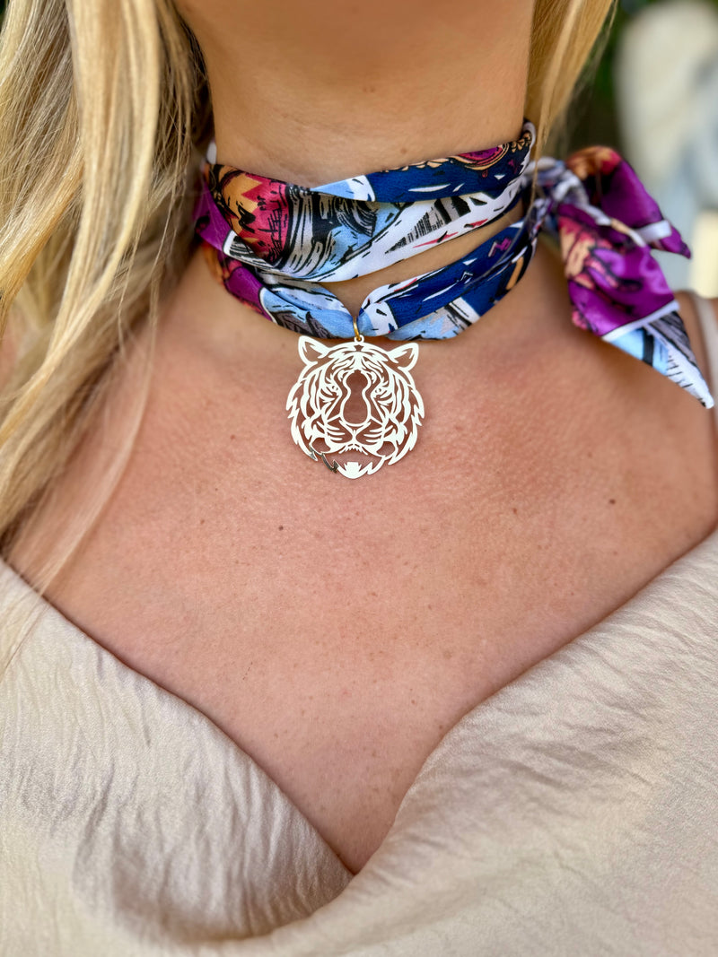 LSU Scarf Necklace