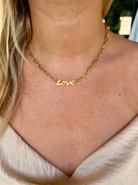 LOVE Gold Necklace
